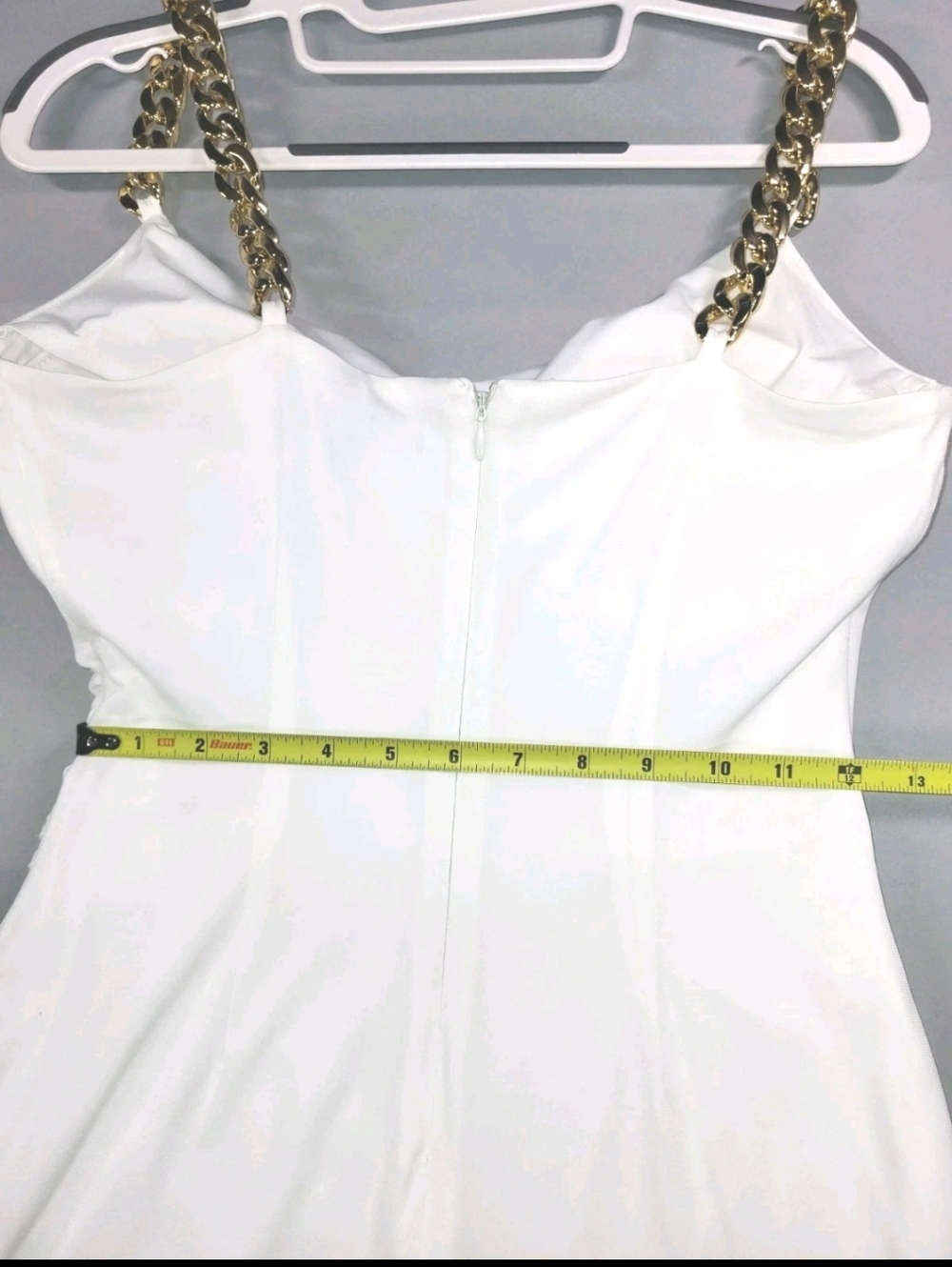 Guess Cowlneck Chain Strap Women's Strap Sheath Dress - Picture 3 of 9